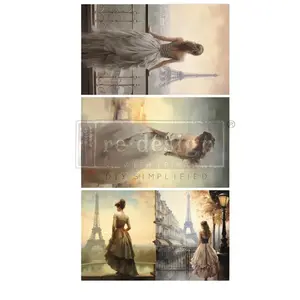 Redesign with Prima Decoupage Decor Tissue Paper Pack - Bridal bliss - 3 sheets, 19.5"x30" each  paper