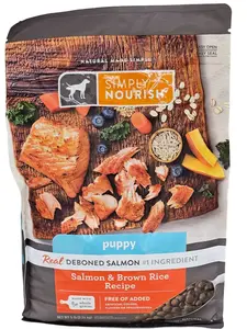 Simply Nourish Puppy Salmon and Brown Rice Dry Dog Food, 5 Pounds