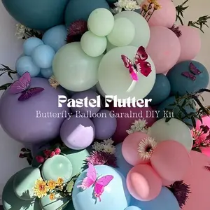 Pastel Flutter Butterfly Balloon Garland DIY Kit