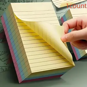 Colorful Horizontal Line Sticky Note,200 SheetsPortable Sticky Note,Convenient and Easy ToUse Sticky Note for Students, Home Office and Office
