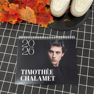 Timothee Chalamet Calendar 2026, Home Decor, Gift New 2026 Calendar, Best Lines Graphic Calendar, Home Decorating