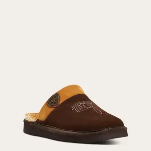 Ariat Men's Chocolate Silversmith Square Toe Slipper