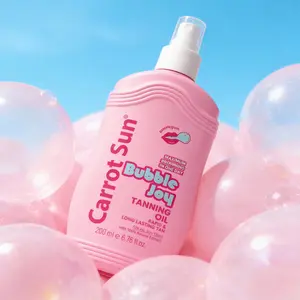Carrot Sun – BubbleJoy Tanning Oil 200ml | Fizzy Fun + Lightweight Tanning Mist