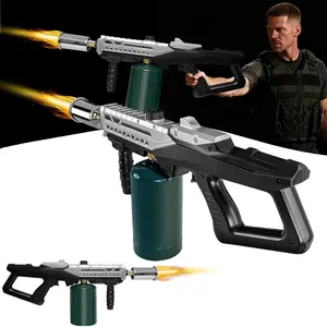Unique Propane Torch, Kitchen Cooking Blow Torch, Flamethrower, Food Culinary Torch,Campfire Starter Grill Torch, BBQ Torch for Steak&Creme Brulee (Tank Not included)Barbecue Accessories Multifunctional Nozzle Charcoal,white elephant gift,christmas hauls