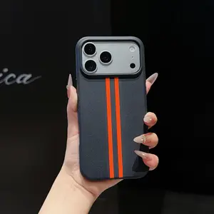 Premium Leather Side Wrap Case for iPhone 17 16 Pro Max with MagSafe Magnetic Detachable Tri-Fold Card Holder |   Large Capacity Card Slot, Wireless Charging Compatible