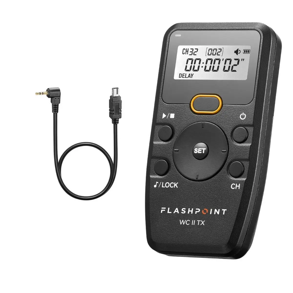 Flashpoint Wave Commander II Wireless Remote Shutter Release Transmitter Device with Cable for Nikon Cameras (DC-2), Portable Godox TR-N3 Camera Recording Accessories