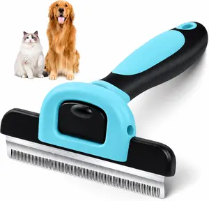 New Ultra Premium Professional Deshedding Brush for Dogs & Cats, Removes up to 95% Shedding, Works on Short, Medium & Long Coats, Gentle, Durable Non-Slip Grip, Lightweight, Easy Clean, Perfect Gift for Pet Lovers