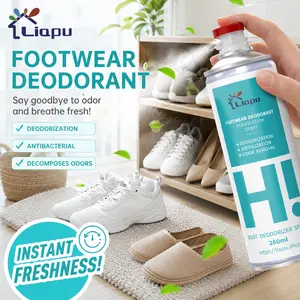 LIAPU Footwear Deodorizer Spray 260ml – Odor Removal, Antibacterial Shoe Spray, Deodorizer for Boots, Sneakers, Sports Shoes & Daily Footwear Deodorising Spray