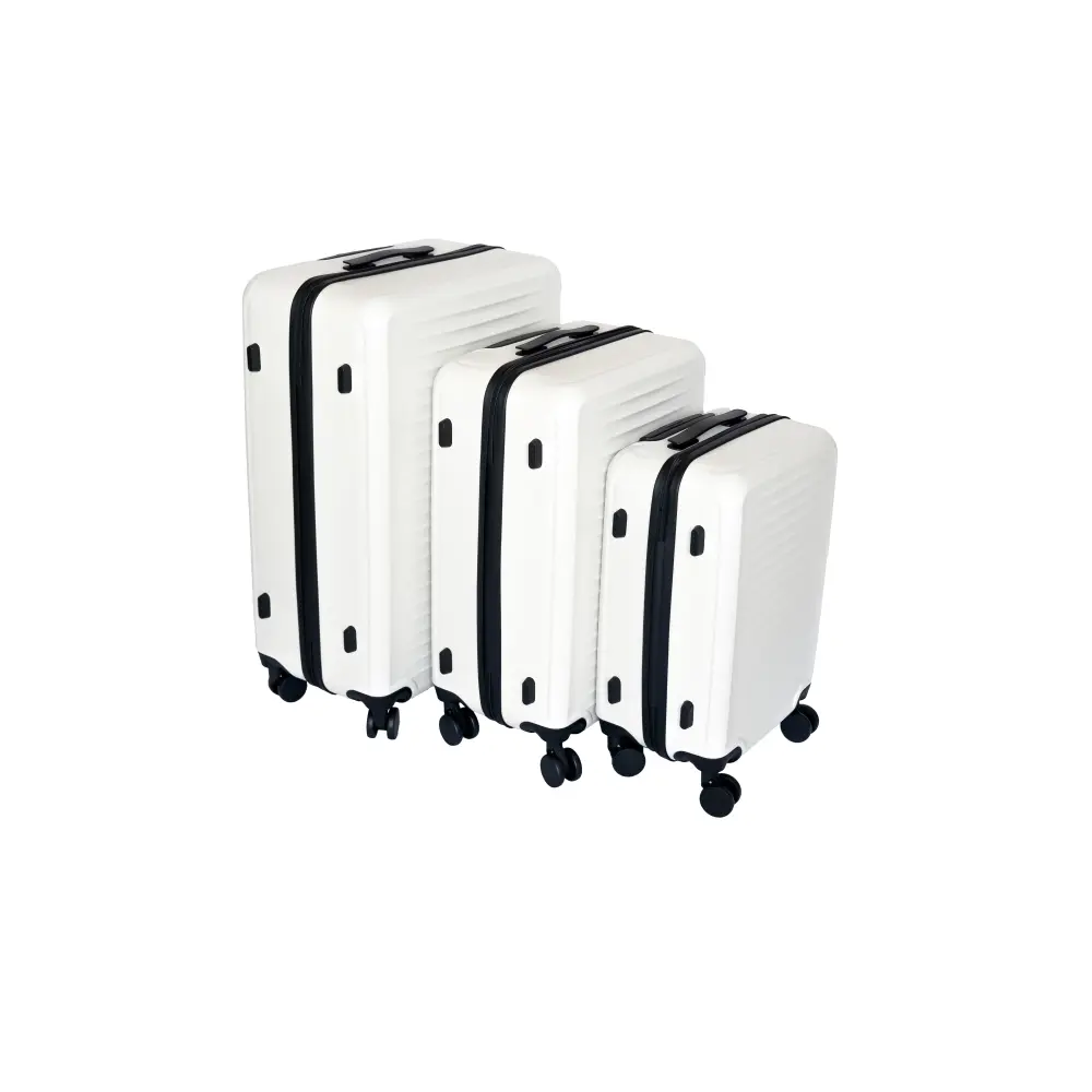 2025  White suitcase  2025 White suitcase