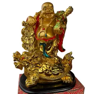 Buddha With Dragón Statue - Religious Decor