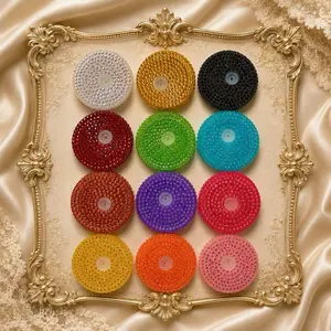Rhinestone 16oz/20oz Snow Globe Lids - Assorted Colors Sparkly Decorative Caps for Your Snow Globes