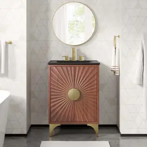 Modway Daylight 24" Bathroom Vanity in Black Walnut