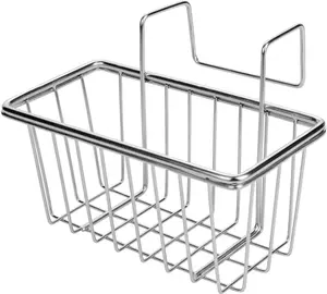 Kitchen Sponge Holder -  Stainless Steel Holder, Kitchen Sink , Dishwashing Liquid Drainer Rack - Sink Organizer for Sponge Brush Soap Towel and Sink Supplies