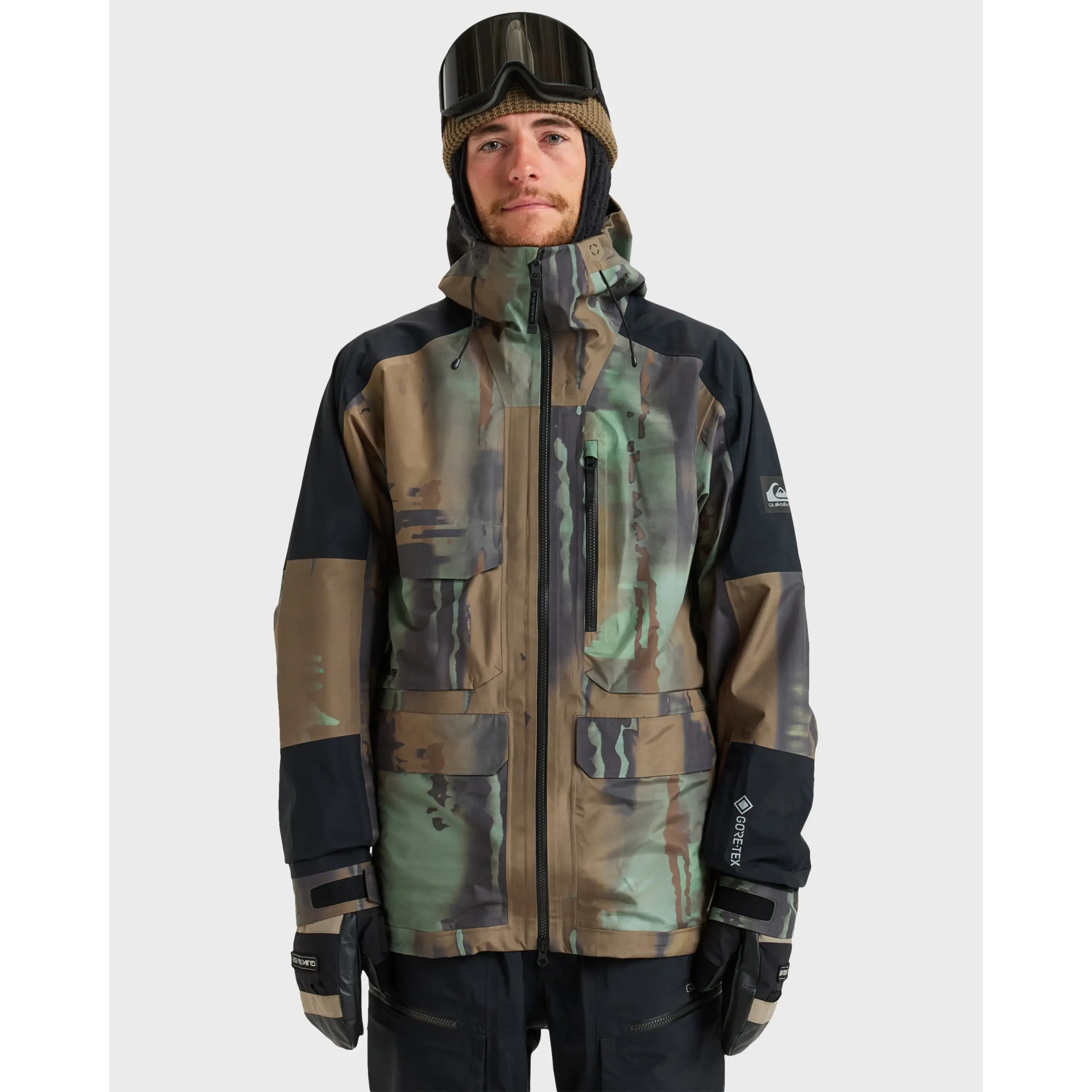 Quiksilver | Highline Pro 3L GORE-TEX® Snow Jacket For Men | Men's Stretch Fit Water-Repellent | Hiking