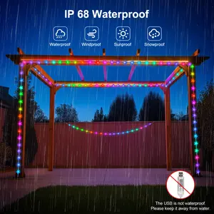 Smart Globe String Lights Color Changing LED Star String Lights with App Remote Control Music Rhythm Timer for Halloween Christmas Indoor Bedroom Party Decor