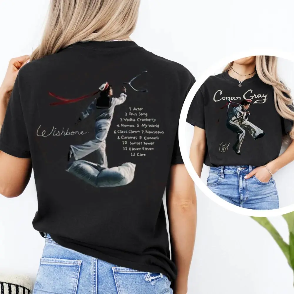 2 SIDE Conan Gray Shirt, Conan Gray Wishbone World Tour 2026 T-Shirt HGF25702