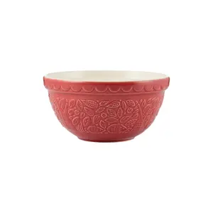 Mason Cash In the Forest S30 (1.25 Qt) Embossed Mixing Bowl | Hedgehog (Red)