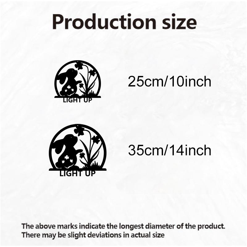 1pc Charming Floral Bunny Metal Wall Art, Charming Floral Bunny Statue Mural, Perfect for Living Room, Garden, Zoo Corner Decor, Christmas Decor, Ideal Gift for Animal Lovers