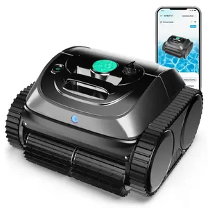 WYBOT C1 Robotic Pool Cleaner for In Ground Pools up to 65 FT in Length, 150mins Runtime, Cordless Pool Vaccum with Wall Climbing Function
