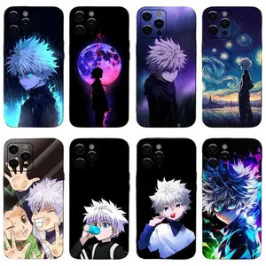 Anime H-Hunter K-Killua Phone Cases For iPhone 17 Promax Pro Air 16 Plus 15 14 13 12 11 Soft Black Shockproof Protective Cover Gift For Birthday Christmas Halloween