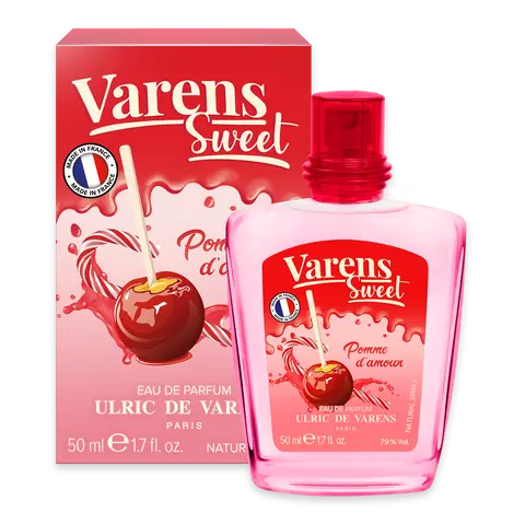 Ulric de Varens Sweet POMME d'AMOUR Eau De Parfum for Women 1.7 Fl Oz - Notes of Apple, Caramel, Sugar, Vanilla