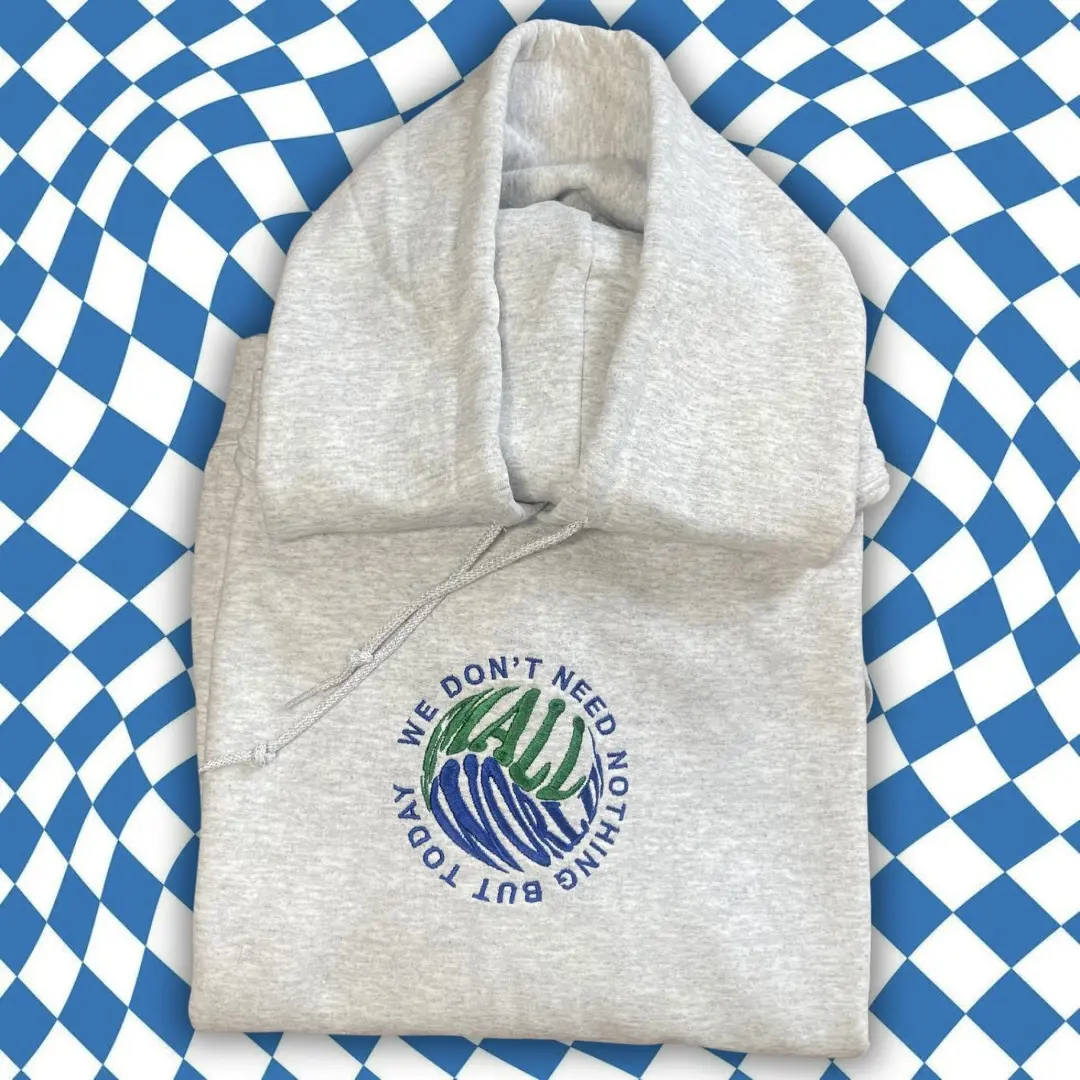 Small Worldzzz Embroidered Unisex Hoodie