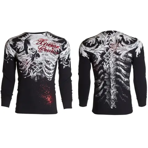 Xtreme Couture by Affliction Men's Thermal Shirt Persimmon