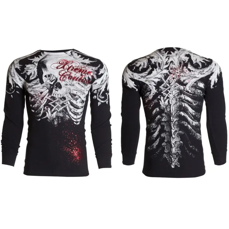 Xtreme Couture by Affliction Men's Thermal Shirt Persimmon