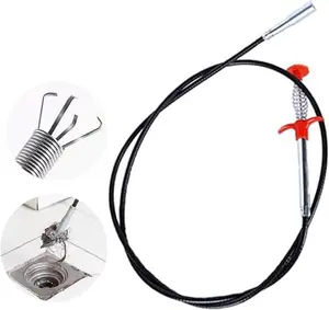78.74 Inch Flexible Grabber Claw Tool for Drains & Sinks with 4 Claws Bendable Hose for Litter Pick Home Use