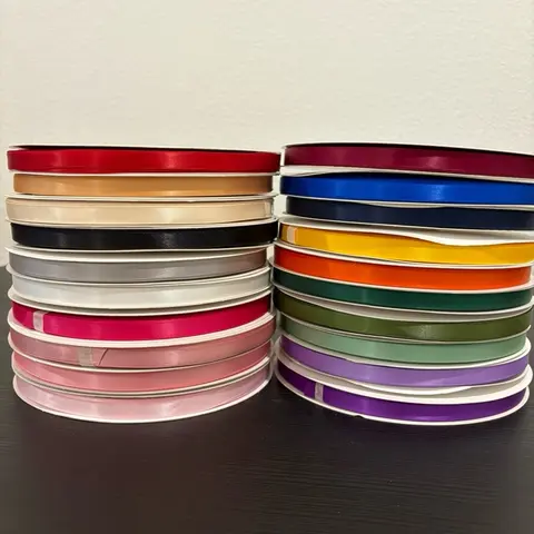 3/8" (1cm) Premium Double-faced Satin - 100 yards