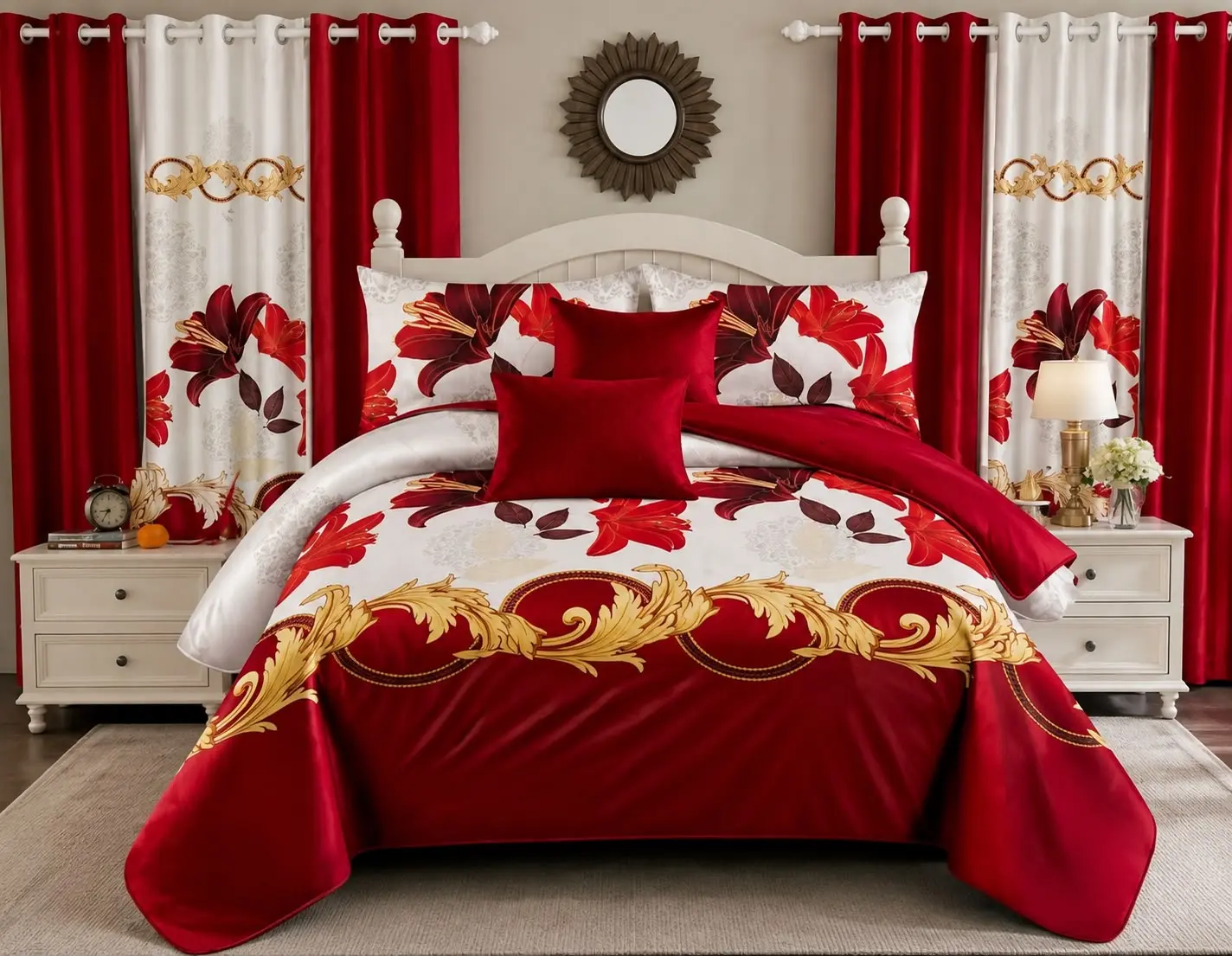 12-Piece Luxury Bed Sheet Collection – King Size – 100% Wrinkle-Free – Deep Pocket – Ultra Soft Microfiber
