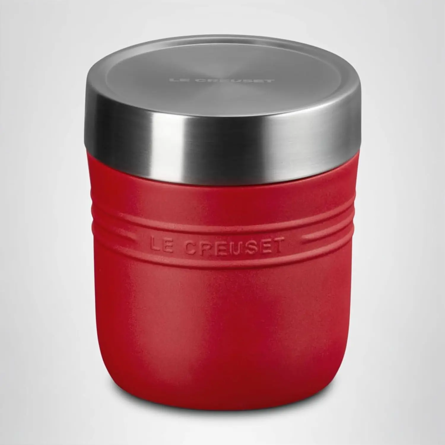 Le Creuset Stainless Steel On The Go Food Jar, 16 oz., Cerise