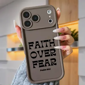 FAITH OVER FEAR Case for iPhone 17 Air 16 Pro Max 15 Plus 14 13 12 11 XS X Shockproof Soft Silicone TPU Bumper Drop Protection Festive Spirit Cover