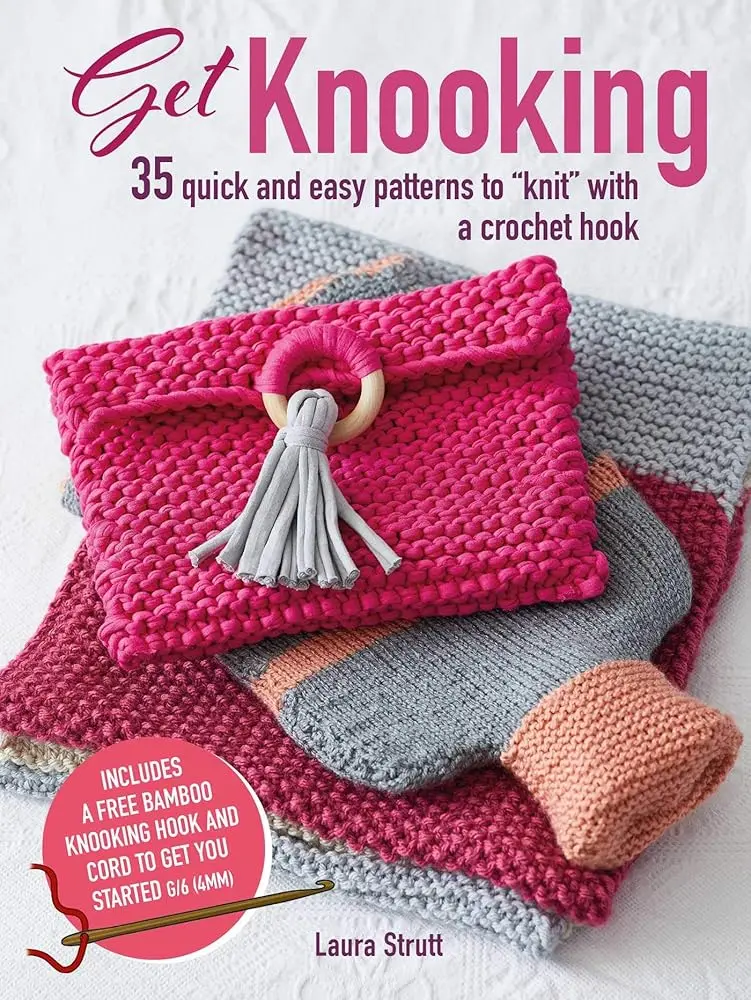 DIY Knooking Guide for Beginner Level Crocheters - Includes Free G/6 Bamboo Hook & Cord, 35 Quick Room Decor Projects Using a Crochet Hook
