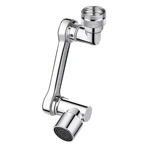 All-Copper Mechanical Arm Universal Faucet Extender Anti-Splash Nozzle Rotatable Basin Faucet Kitchen Sink Faucet
