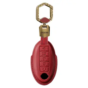 Key Fob Cover with Keychain Compatible with Altima Pathfinder Armada Murano Maxima Rogue Sentra Infinity Smart Key Remote