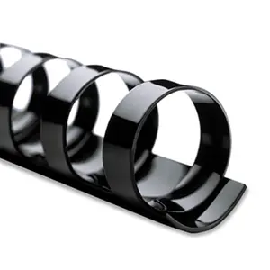 Swingline Gbc  CombBind Standard Spines .25 in. Diameter 25 Sheet Capacity Black 100-Box