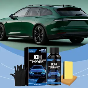 Car Ceramic Coating Kit - Gentle Cleaning, Stain Removal, Car Care, Shine Renewal, and Polishing