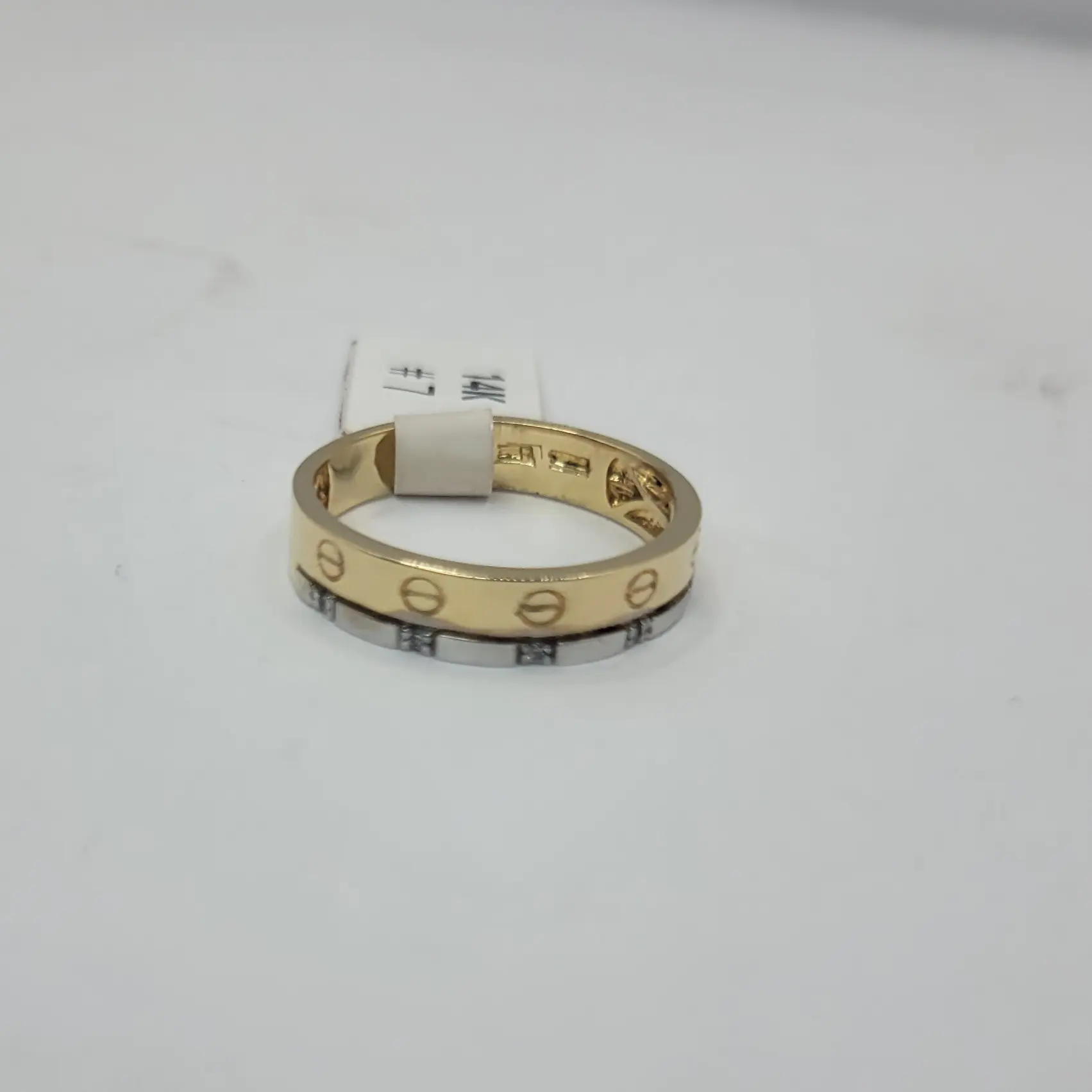 Anillo sortija de 14K de "minus"