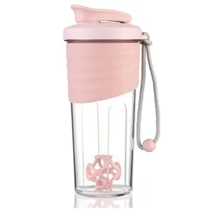 Shaker Bottle for Protein Mixes 24 oz with Whisk Ball, Mixer Bottles