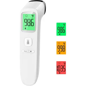 Non-contact thermometer, suitable for adults and children, accurate digital baby thermometer, with fever alarm and silent mode, dual-function mode for forehead and object temperature