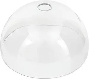 Bowl Glass Lamp Shade Replacement, 1-5/8 inch Fitter, 11.8" Diameter, 6.1" Height, Clear Glass Globe Cover