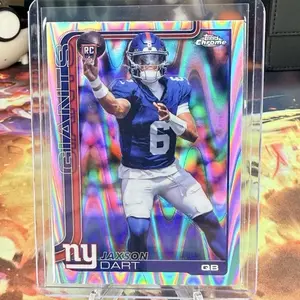 NEW Topps Chrome Jaxson Dart Raywave Parallel Rookie Card