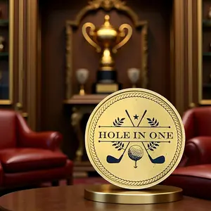 Hole In One Golf Coin - Golf Trophy - Golf Gift - Personalized Golf Award