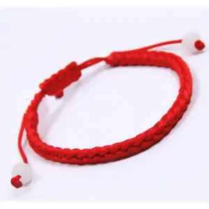 Polyester Kabbalah Red String Braided Friendship Bracelets 27.5cm(10 7/8") long, 1 PCs