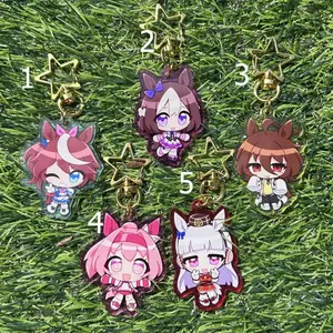 Umamusume Acrylic Charms Keychains Pretty Derby