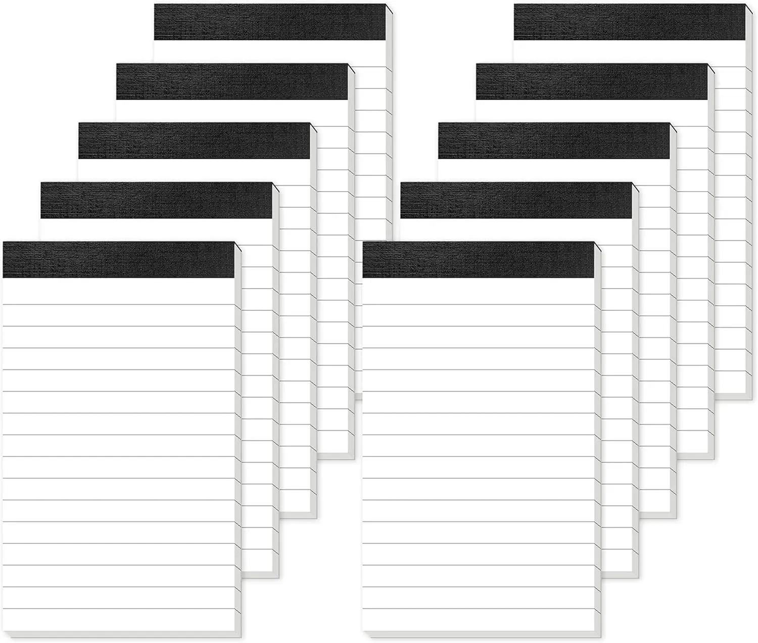 Note Pads 10 Pack Small 3x5 Lined Writing Pads Mini Notepads Small Pads of Paper 3x5 With 30 Sheets per Notepad 80Gsm Paper Pads Mini Legal Pads 3x5 Inch Pocket Notebook for Taking Notes and Reminders
