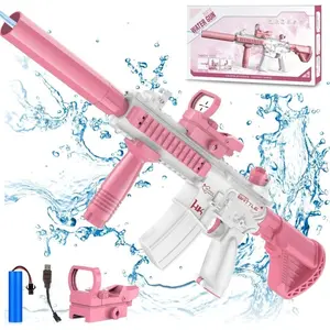 Rechargeable Large Electric Water Gun, Automatic Water Blasts for Summer Parties, Outdoor Pool and Beach Fun, Lithium Battery Powered Toy for All Ages