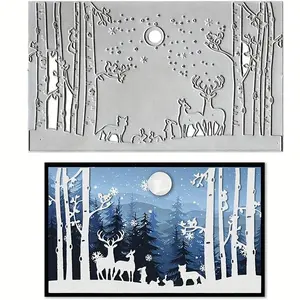 Metal Cutting Die Set – Professional DIY Scrapbooking Templates, Handmade Greeting Card Tools, and Home Decoration Craft Kit for Holiday Projects