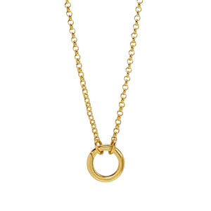 Charm Holder Necklace 14K gold